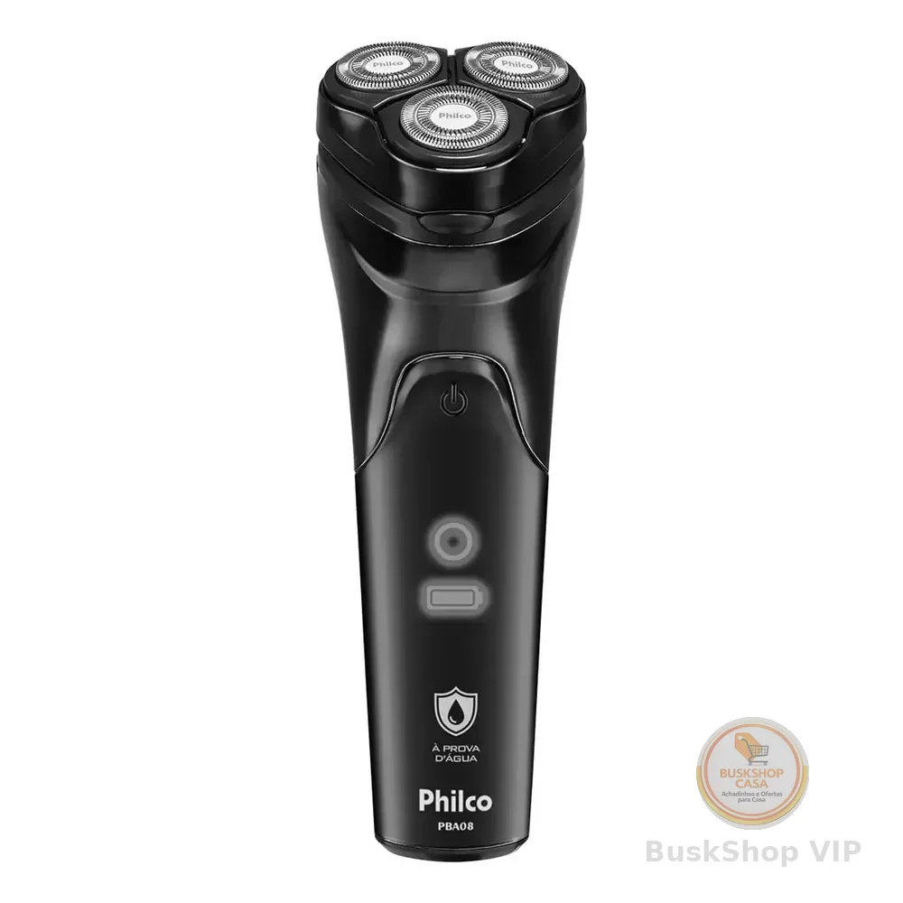 Barbeador Elétrico Pba08 À Prova Dágua Bivolt Philco Preto 127/220v Preto 127/220v