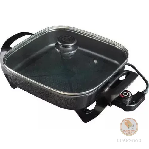 PANELA ELETRICA AGRATTO MANGIARE APEQ01I-01 PRETA QUADRADA 30CM 1500W 127V 220v