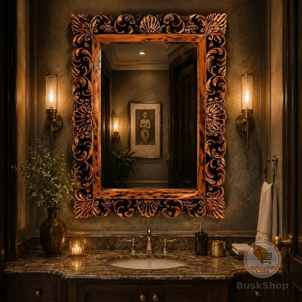 Espelho Grande Europeu Vintage Italiano Provençal Decoração Casa Luxuoso