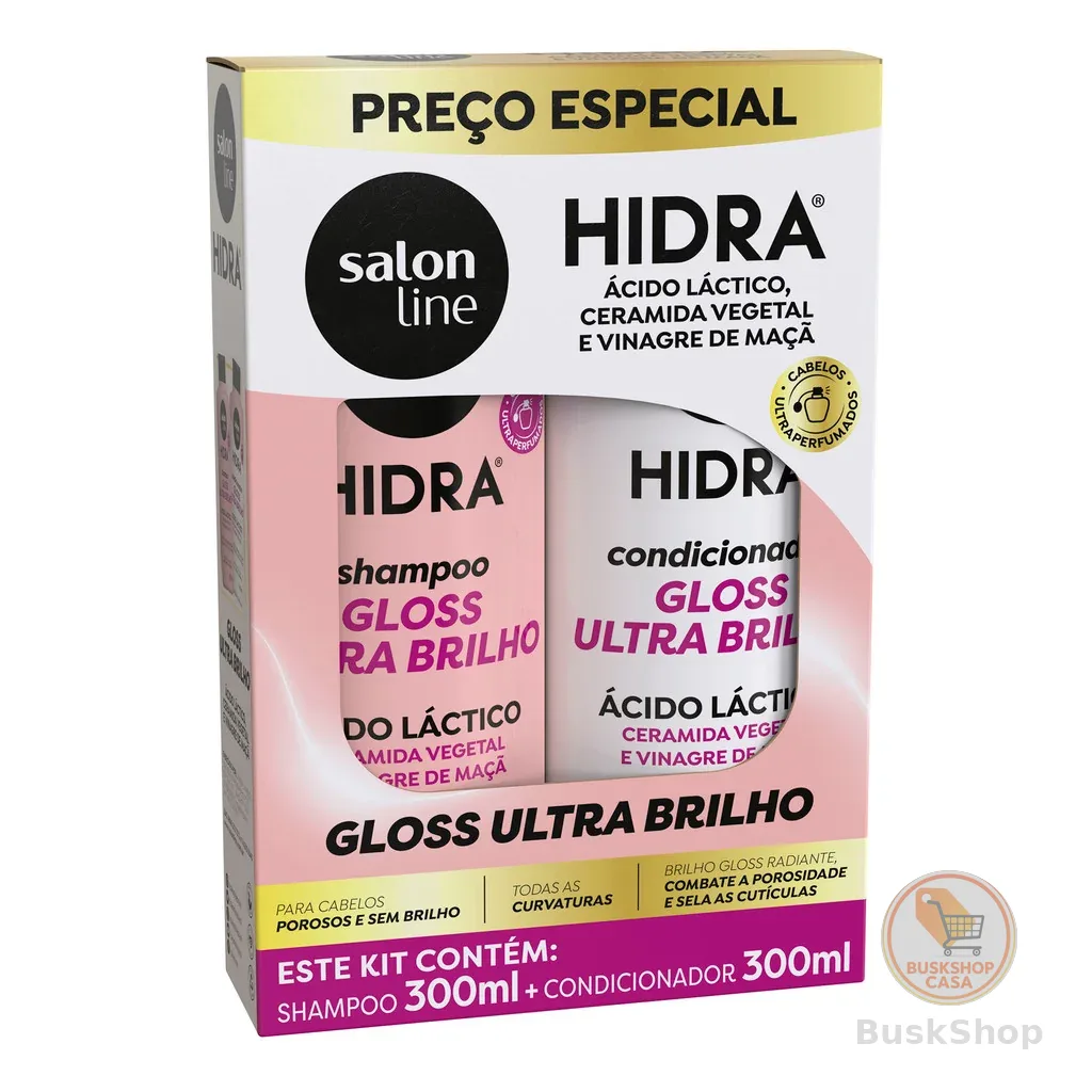 Kit Shampoo + Condicionador Hidra Nutrição e Brilho Salon Line 300ml