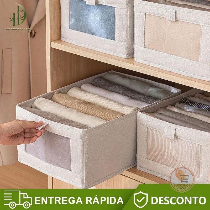 Extra grosso Organizador De Guarda-Roupa Dobrável Para Roupas E Calças Grande Dura Alto Qualidade