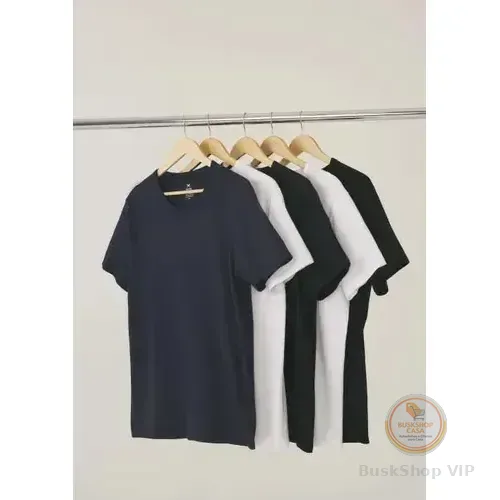 Kit 5 Camisetas Hering Masculina Basica Original Algodão