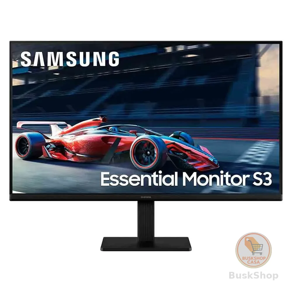 Monitor Gamer Samsung S3 24" FHD, IPS, 100Hz, HDMI e VGA, Preto - LS24D300GALMZD