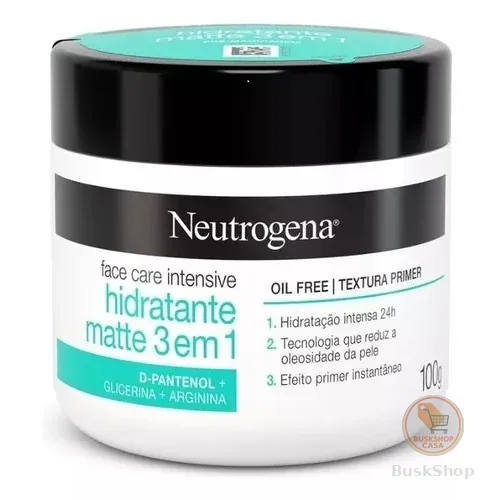 Creme Hidratante Facial Neutrogena Face Care Intensive Matte 3 em 1 100g