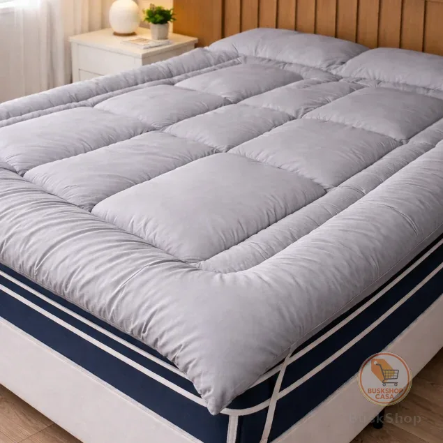 Protetor de Colchão Pillow Top Casal - Queen Premium – Micro Percal 400 Fios, Conforto Superior e Ajuste Perfeito