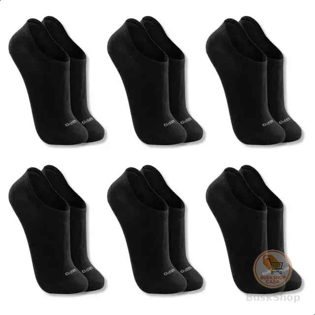 Kit 6 Pares Meias Lupo Soquete Invisível Cano Baixo Original