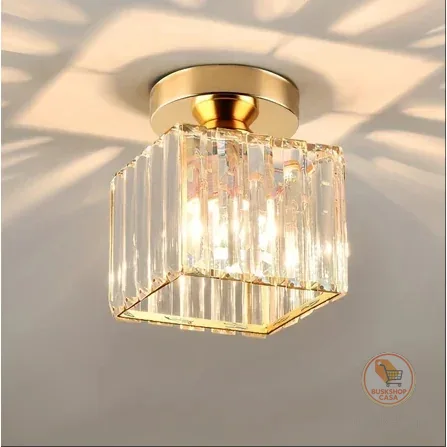 Lustre de cristal minimalista Iluminação residencial Quarto Sala de estar Sala de jantar
