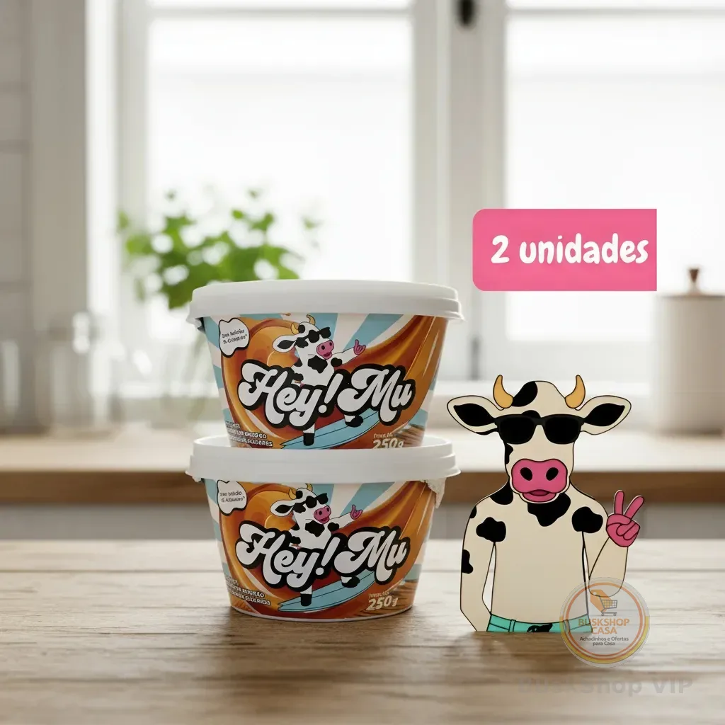 Doce de Leite Hey Mu 250g - 2 Unidades Original Mais Vendido Zero Adição de Acuçar e Conservantes