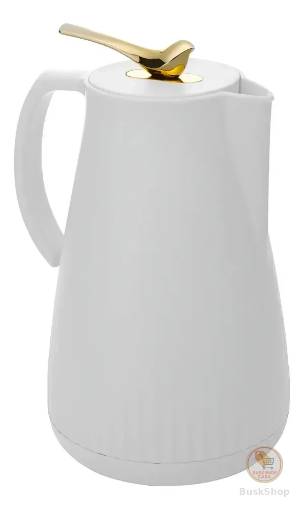 Garrafa Térmica New Bird Branca Feita De Plástico De 1l - Wolff