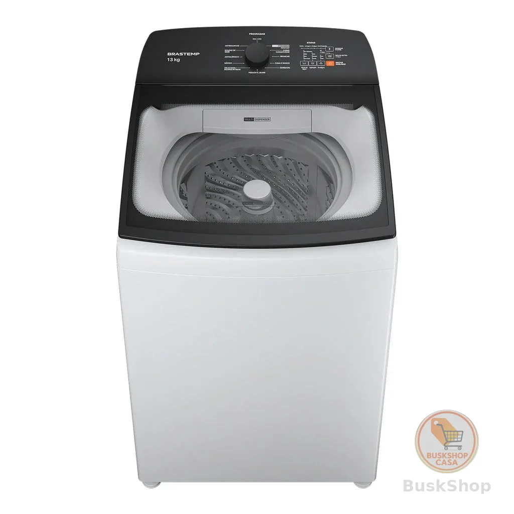 Máquina de Lavar Brastemp 13Kg Branca com Ciclo Tira Manchas Advanced e Ciclo Antibolinha - BWM13AB