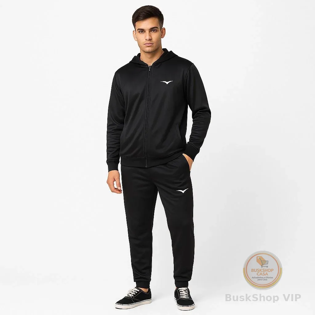 Conjunto Agasalho chimpa Estampa Origin's Blusa e Calça Adulto