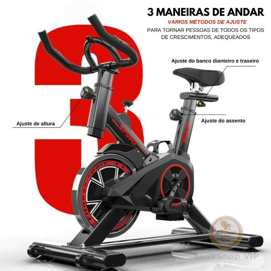 Bicicleta Bike Ergometrica Spinning Academia Fitness Profissional 120kg