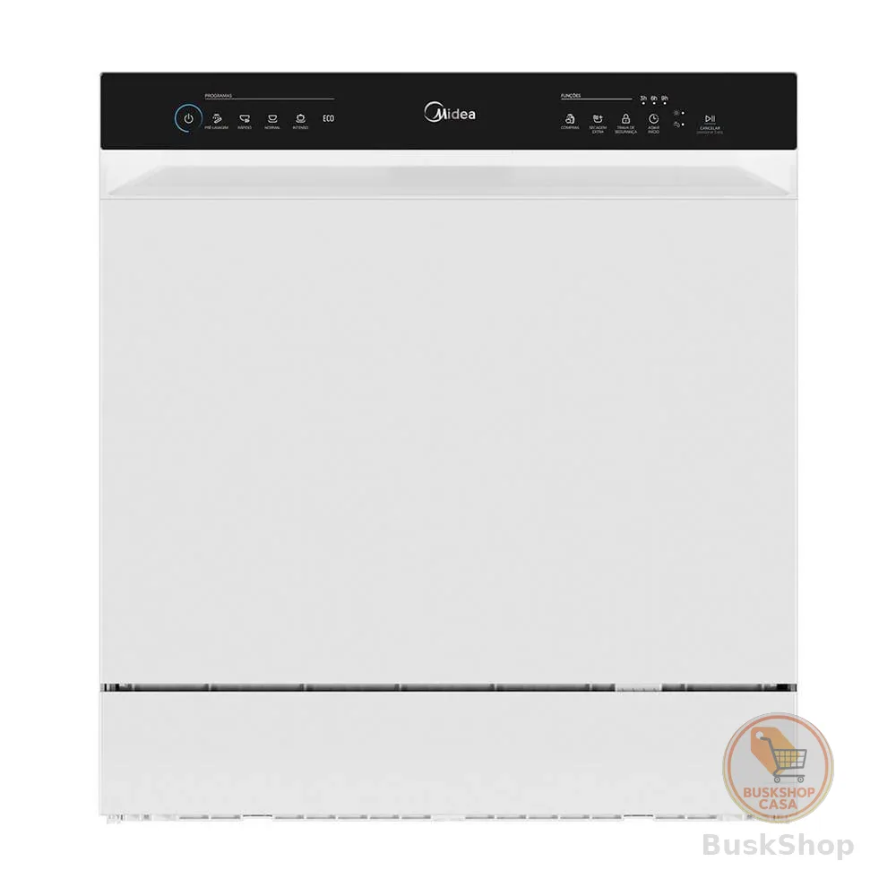 Lava Louças 8 Serviços Branca Touch Plus Midea MDWTF08W1 - 110V