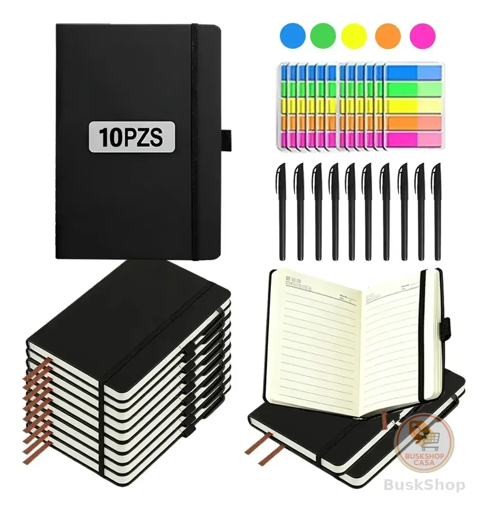 Kit 10 Caderneta para escritórios e escolas C Caneta Y Notas
