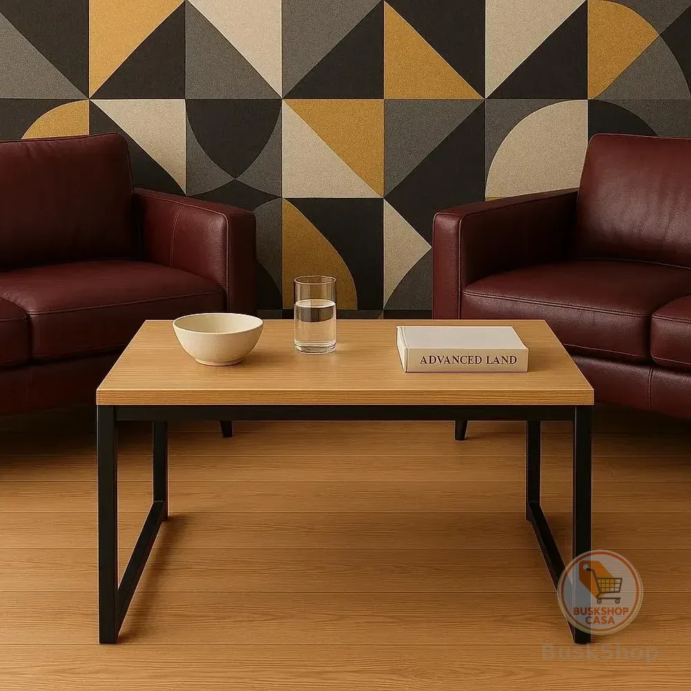 Mesa De Centro Estilo Industrial Para Sala De Espera Mel