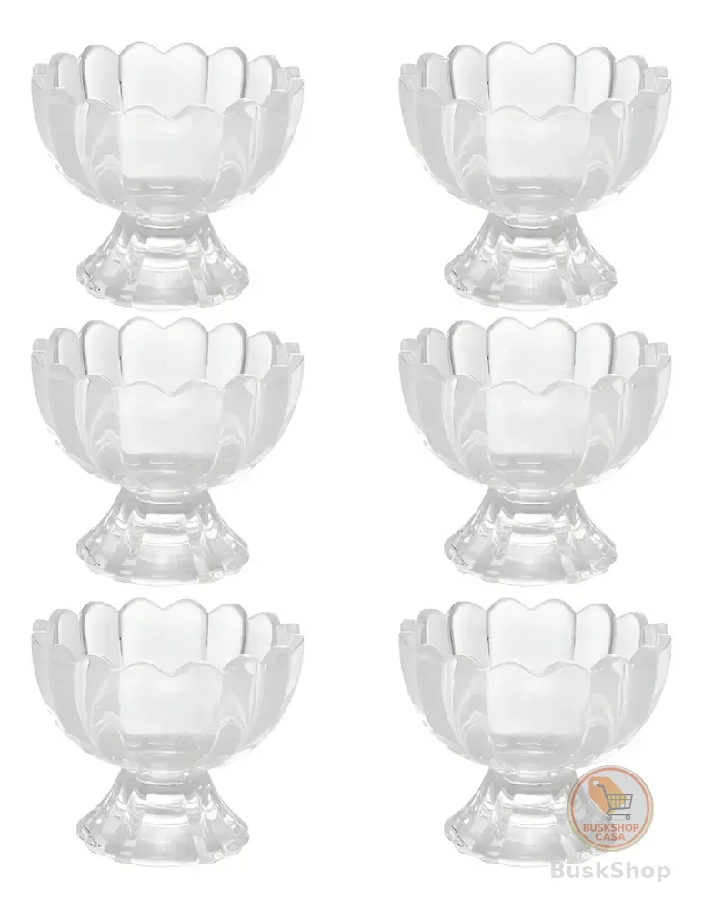 Kit Tigelas para Sobremesa de Vidro Wolff Geneva 125 mL (6 Unidades)