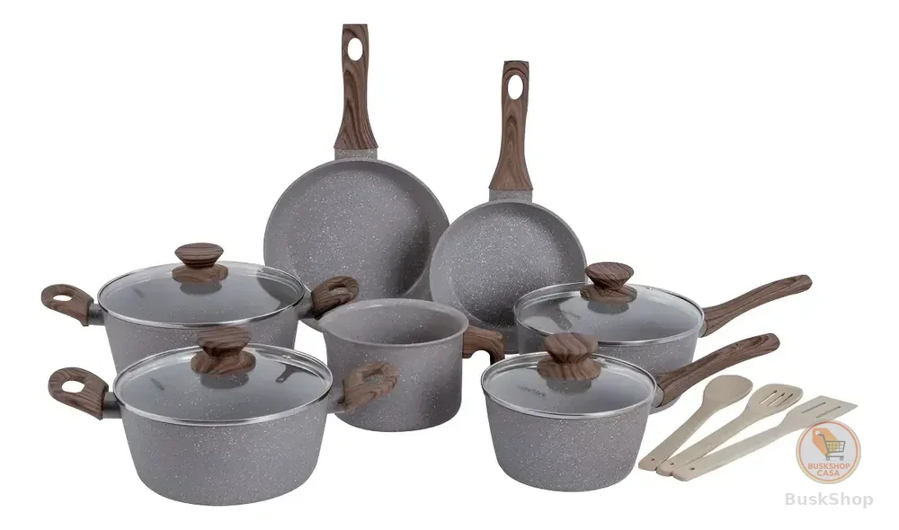 Conjunto de Panelas Indução Style Cook 10 Peças Grafito - Mimo Style