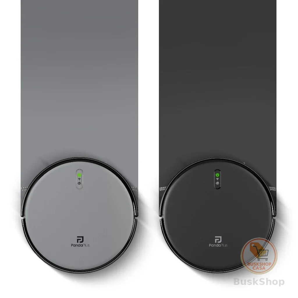 Robô Aspirador Inteligente WiFi Alexa Google App Panda Plus Passa Pano Base Automática Bivolt AMG-R2