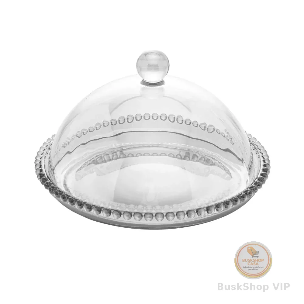 WOLFF - Queijeira de Cristal 20cm x 12cm - Linha Pearl