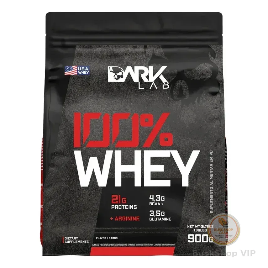 Whey Protein Concentrado 100% 900g Refil Dark Lab Cookies Biscoitos