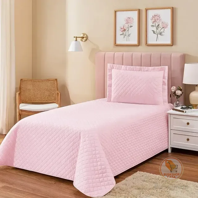Cobre Leito Colcha Feminino 2 Pçs Cama Box Solteiro Infantil