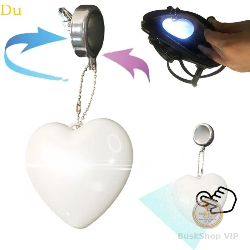 Du Heart Shape Night Light Handbag Bolsa Coração Luz LED Melhores Presentes Para Meninas Valentines D