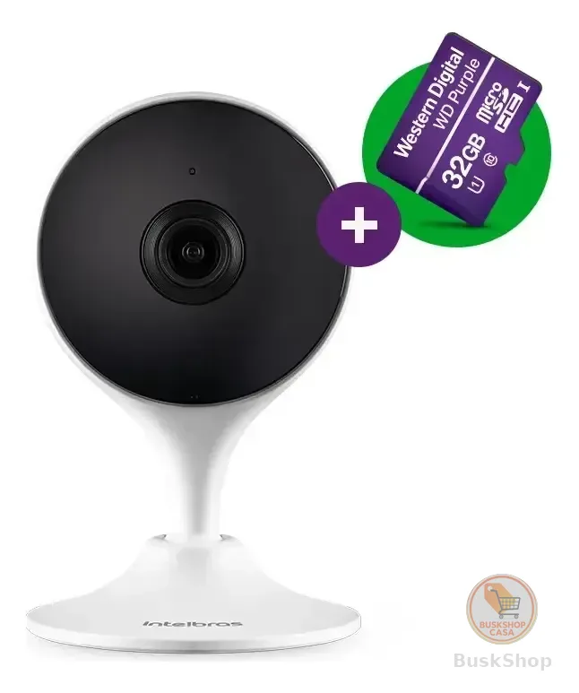 Câmera De Vídeo Wi-Fi Intelbras IM3 C MicroSD 32GB Branco
