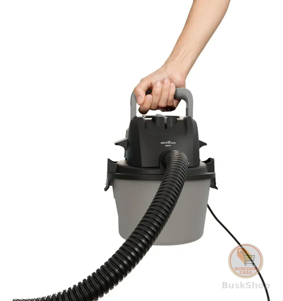 Aspirador De Pó E Água Britânia 6l 1500w Bas71 Cinza