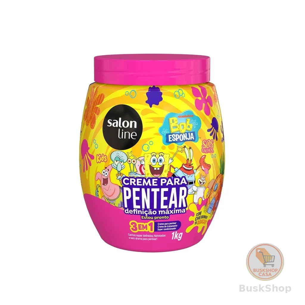 Creme para Pentear Bob Esponja SOS Cachos Kids 1kg
