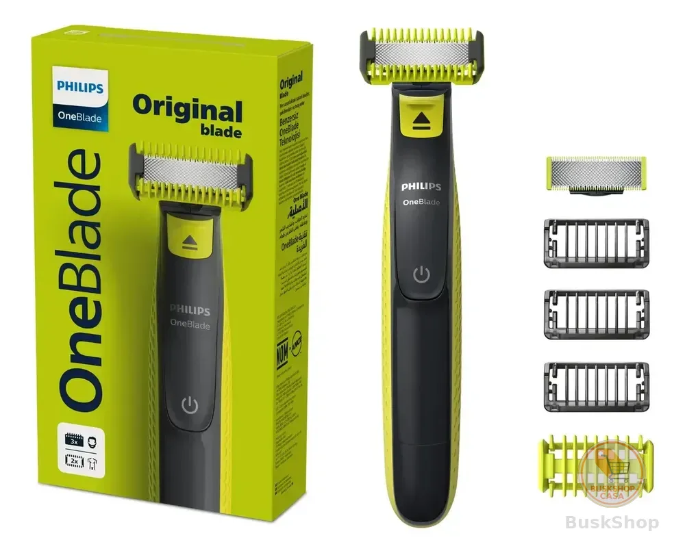 Barbeador e Aparador Elétrico Philips OneBlade para Rosto & Corpo Sem Fio e À Prova D'Água - QP2824/10
