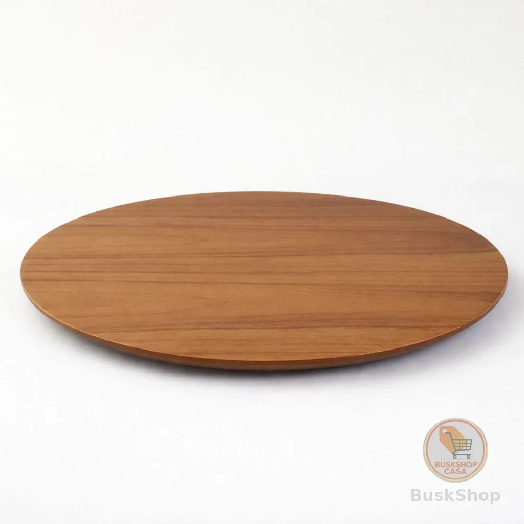 Prato Giratório Para Servir na Mesa Rotação 360 40, 50, 60 ou 70cm Laminado em Folha de Madeira