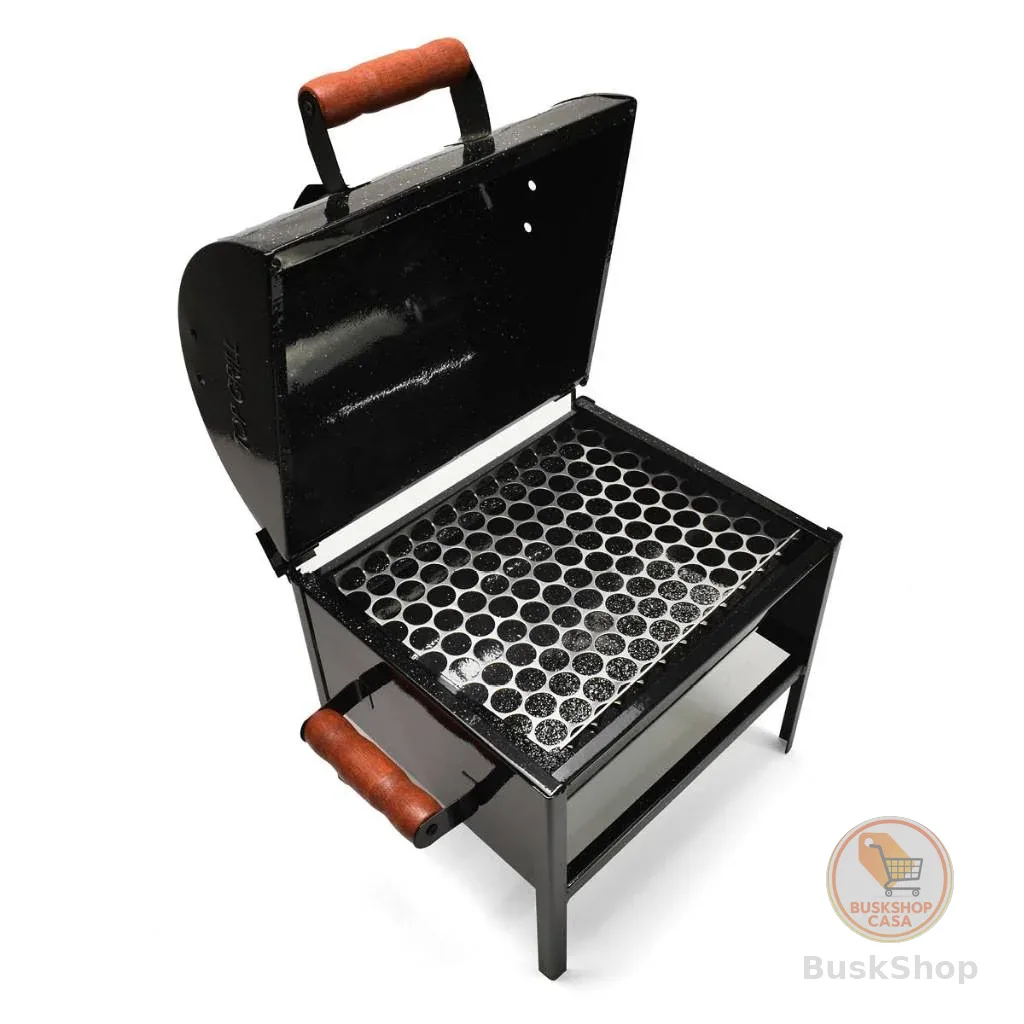 Churrasqueira a Bafo Portátil para Pescaria Viagens Camping Material Resistente