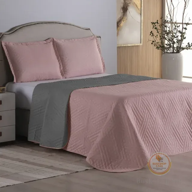 Kit Cobre Leito Queen Dupla Face 3 Peças 400 Fios Cama Box