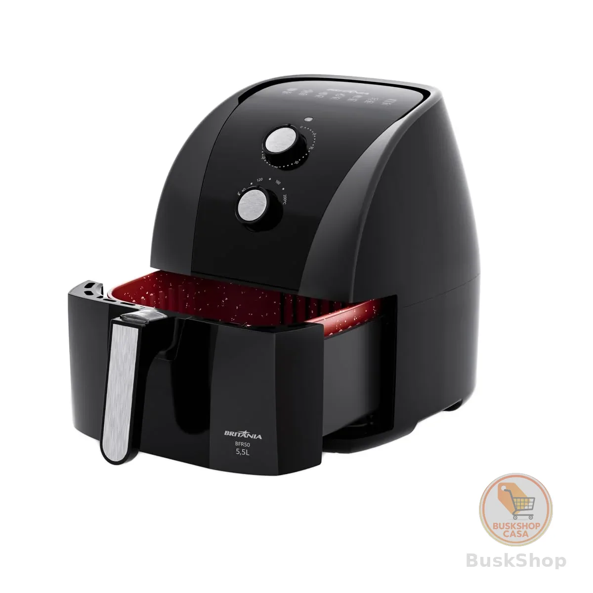 Fritadeira Air Fryer Britânia 5,5L 1500W BFR50 Redstone 127V