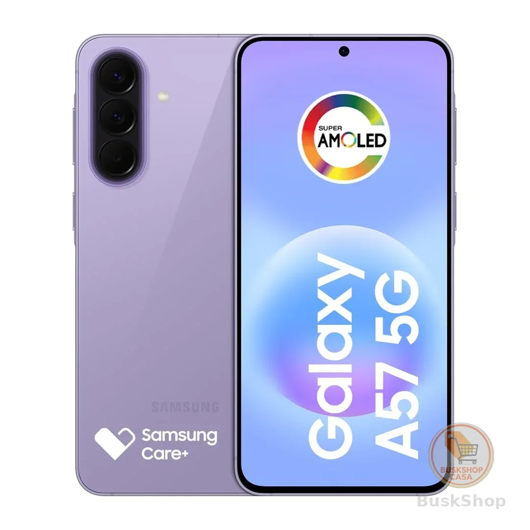 Celular Samsung Galaxy A57 5G 128GB, 8GB RAM, Câmera Tripla de até 50MP OIS, Selfie de 12MP Video HDR, IP68, Tela Super AMOLED 6.7", NFC, Recursos AI, Até 6 Atualizações de Android e Segurança (Lilás)