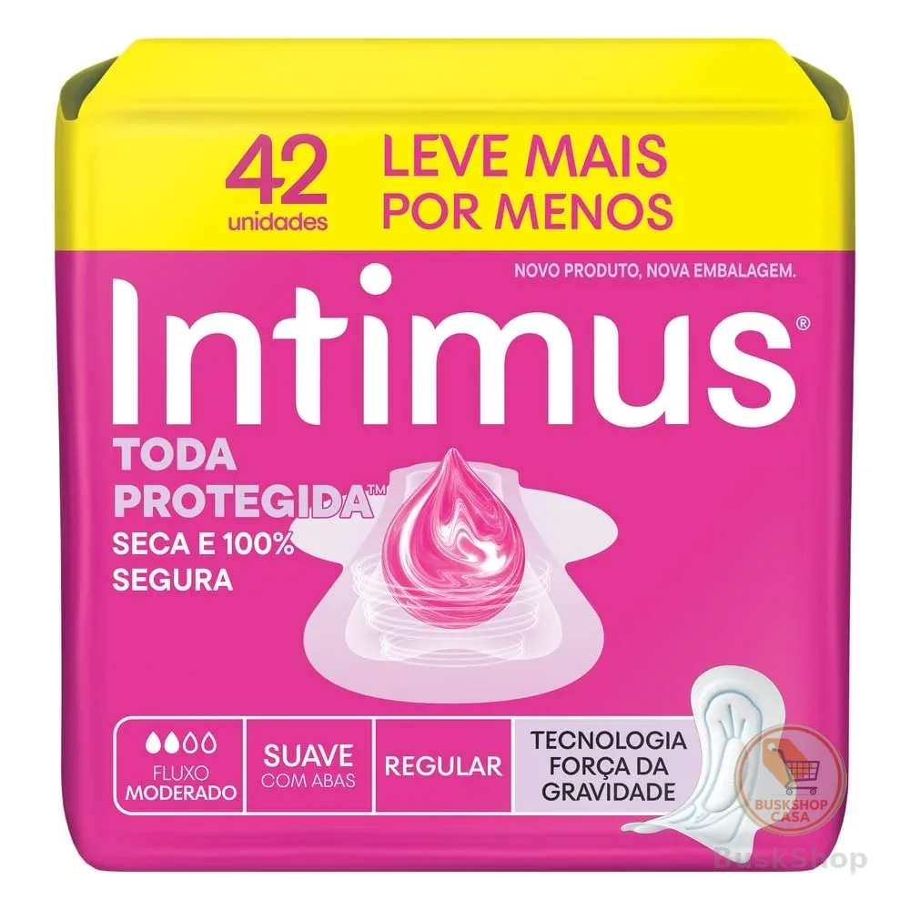 Absorvente Intimus Toda Protegida Dia Suave Com abas - 42 un