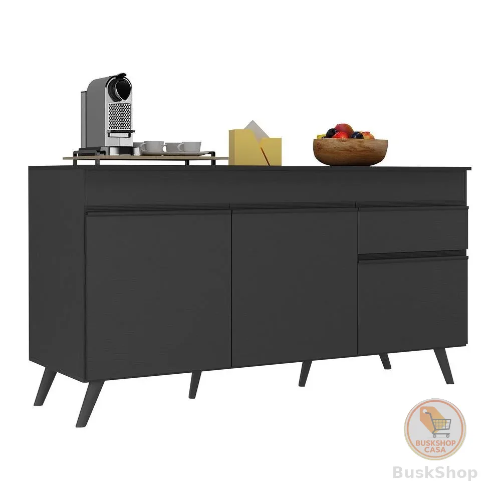 Balcão Cozinha Gabinete Pia 150cm 3 Portas 1 Gaveta Veneza Multimóveis V3740