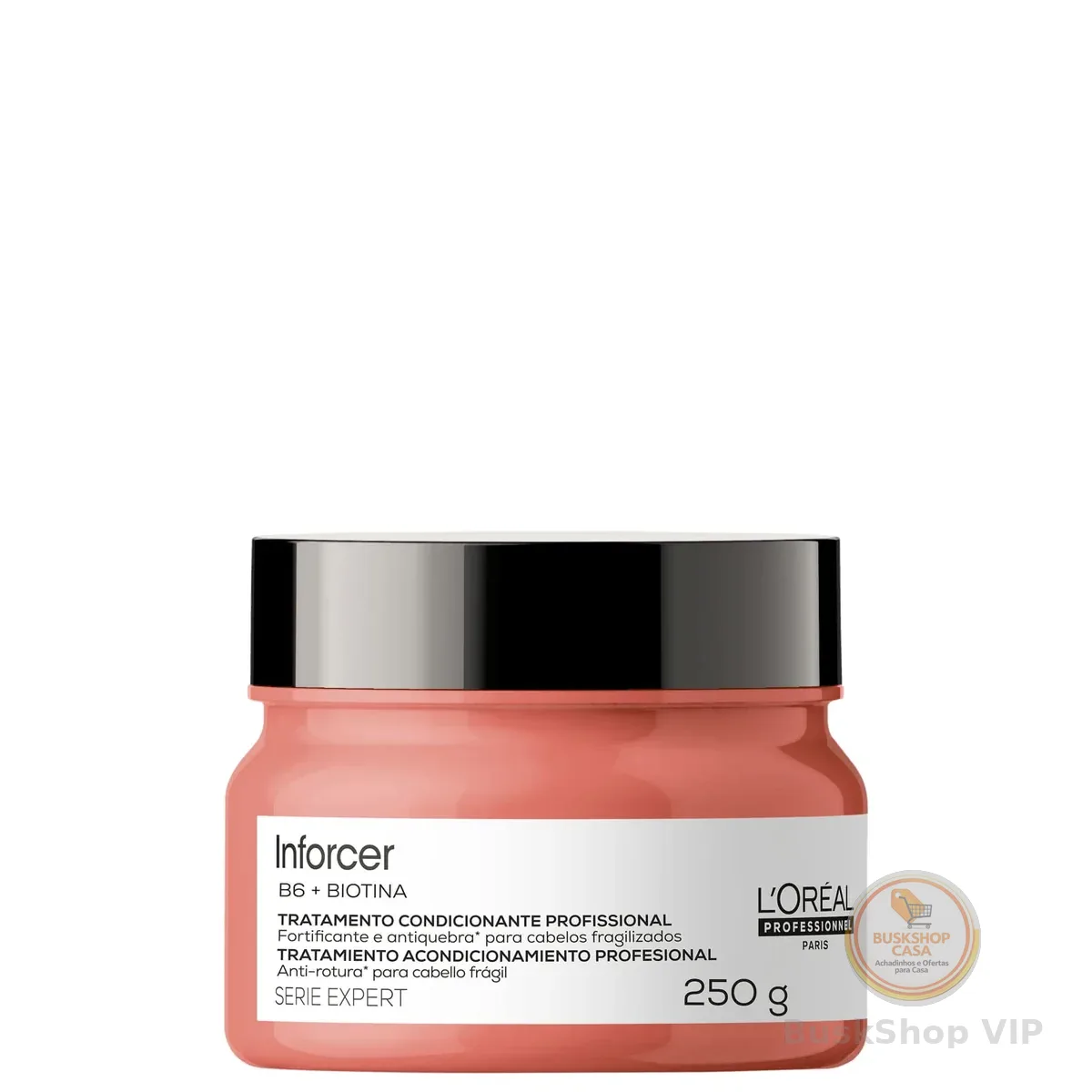 L'Oréal Professionnel Serie Expert Inforcer Máscara de Tratamento, Fortificante Anti-Quebra que Estimula o Crescimento e Previne a Queda, com Biotina e Vitamina B6 para Cabelos Frágeis, 250g
