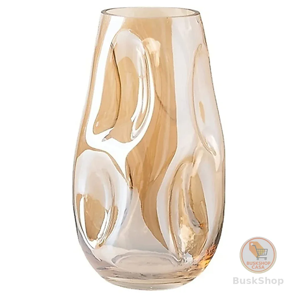 Vaso de Vidro Grosso Primeira Linha Forma Irregular Ebenezer