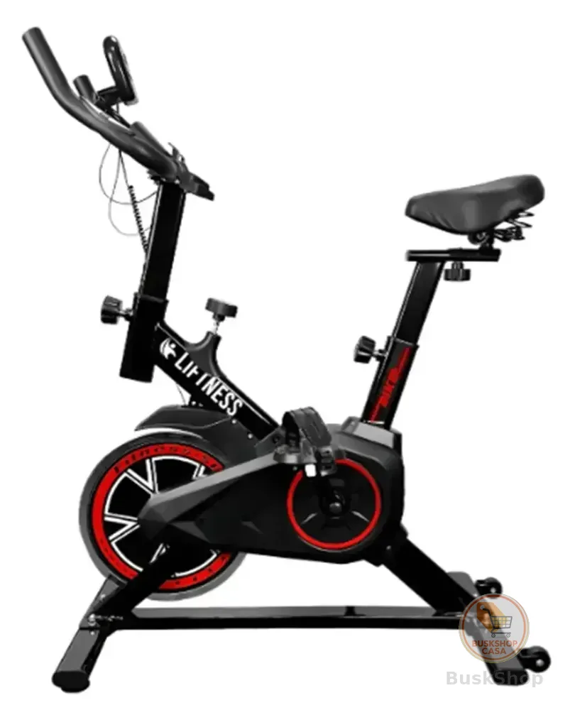 Bicicleta Ergométrica Spinning Vermelho Profissional Liftness SP50VM Silenciosa