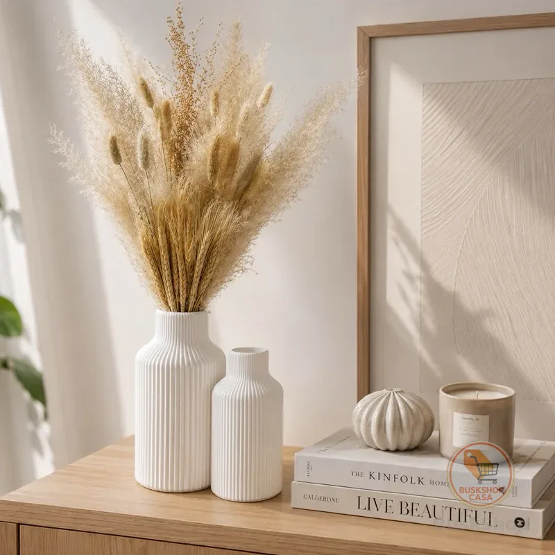 Vaso Decorativo Moderno Nórdico Minimalista Sala Mesa Aparador Lavabo Decoração Premium