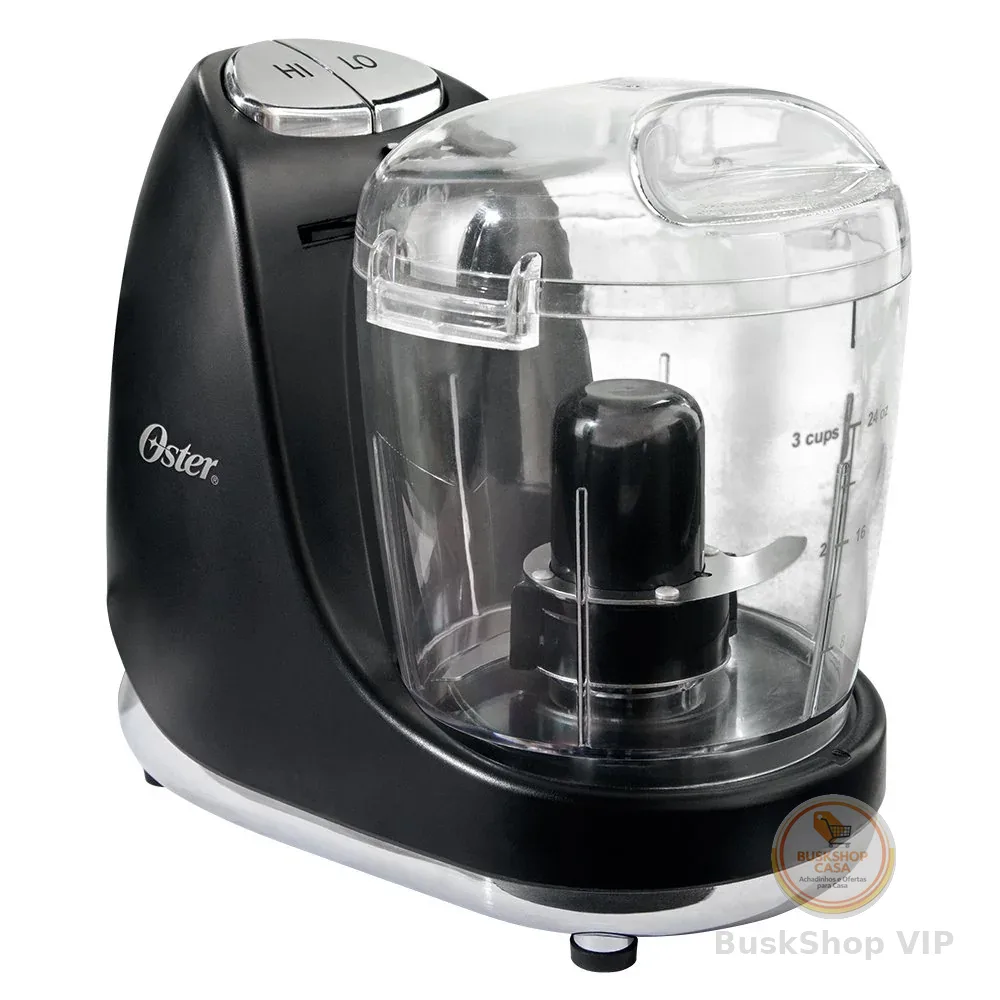 Oster Mini Processador, Chromer, 110V, Preto, 125W, 3320