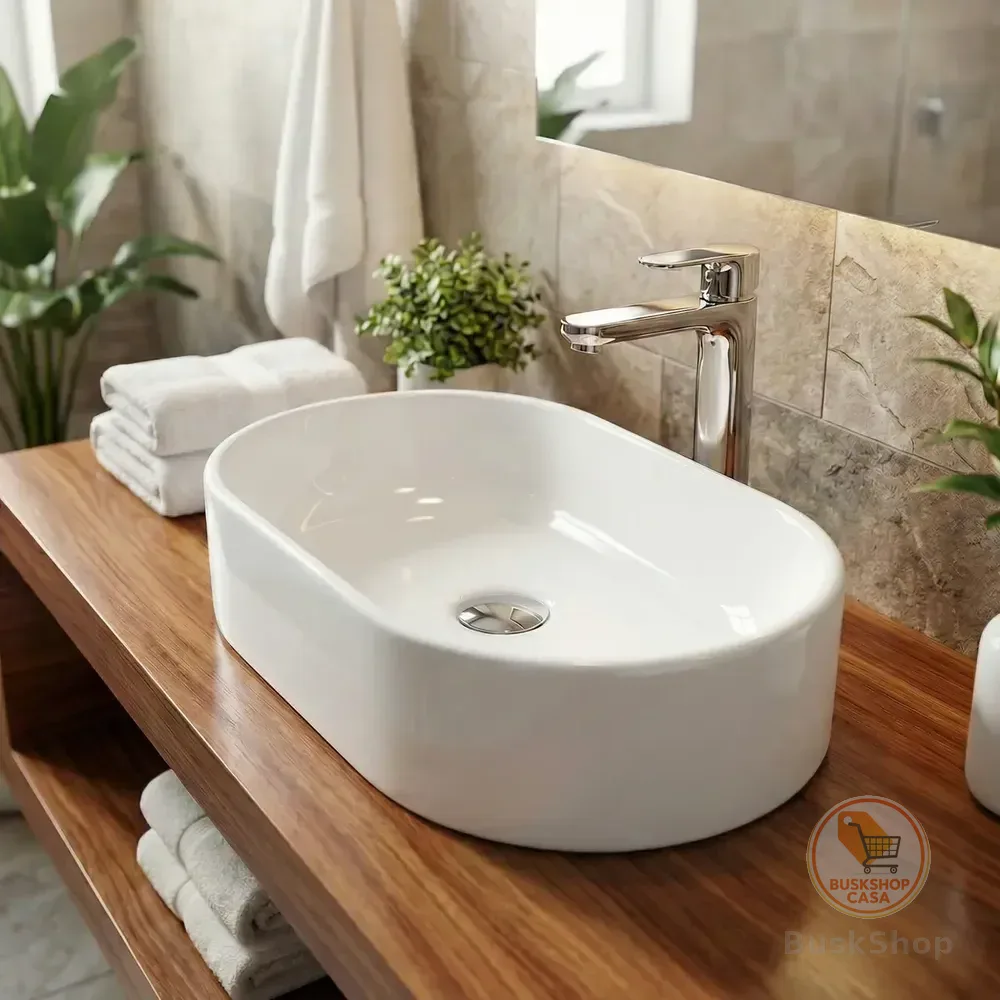 Cuba Pia De Sobrepor Para Banheiro Lavabo Lavatório Armário Gabinete Suspenso Oval Branca De Mármore Sintético 40x23 siena - SOS Acabamentos by Orcia