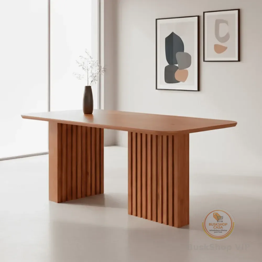 Mesa De Jantar 6 Lugares 180cm Retangular Ester Cinamomo