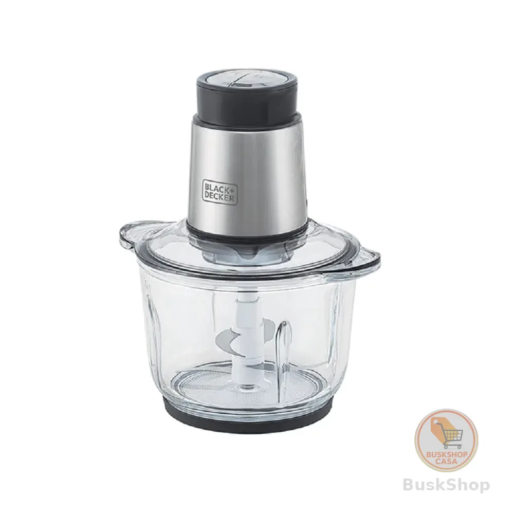 BLACK+DECKER Processador de Alimentos Antiaderente em Inox, Gourmand Gris, Modelo MP300G, 110V