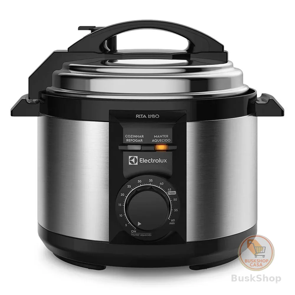 Panela de Pressão Elétrica Electrolux por Rita Lobo 3L Preta Efficient c/ Timer (PCE15)