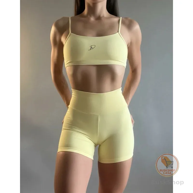 DIASP Conjunto Fitness Poliamida Roupa Academia Blackout Virginia