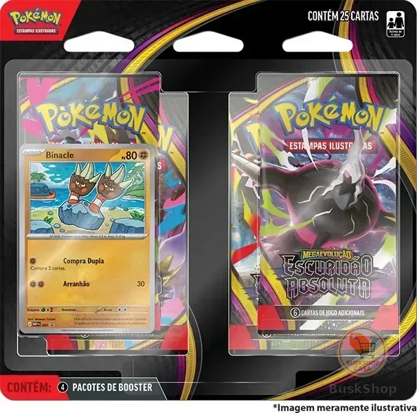 Blister Quadrúplo Pokémon ME05 Escuridão Absoluta