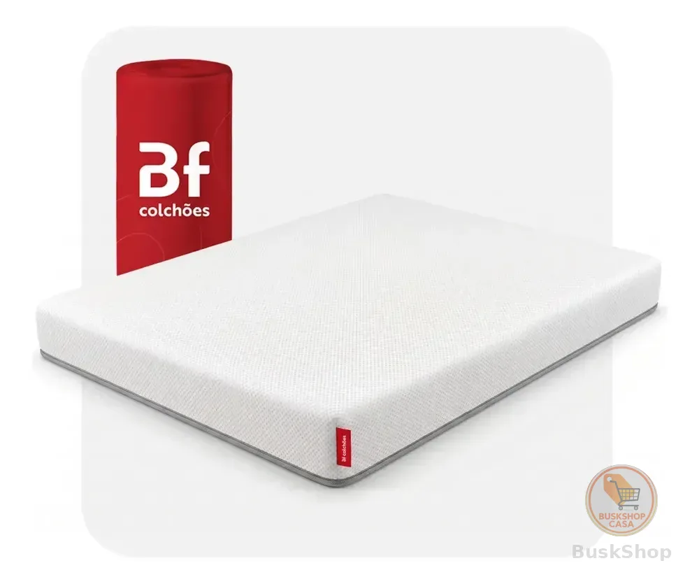 Colchão Casal D33 Ortopédico de Espuma Dupla face a Vácuo 138x188cm BF Colchões