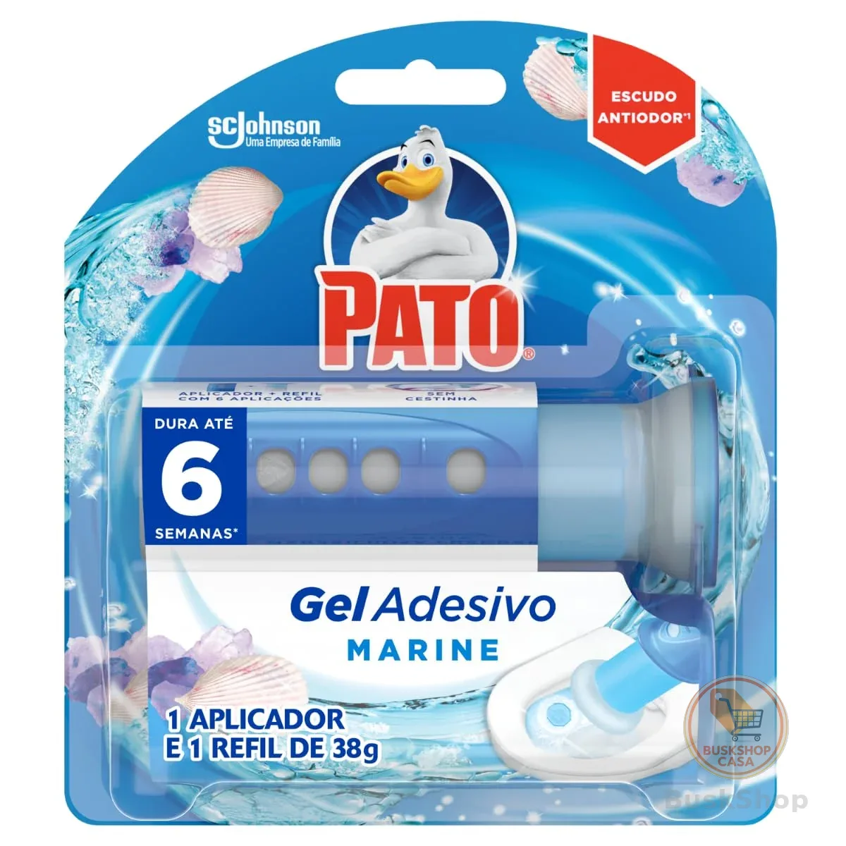 Pato Gel Adesivo Marine com Aplicador — 6 Discos